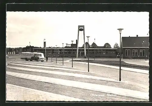 AK Oldenzaal, Station, Partie am Bahnhof