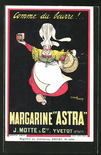 AK Reklame Margarine "Astra", J. Motte & Cie.