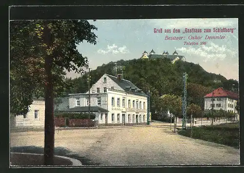 AK Augustusburg, Gasthaus zum Schlossberg