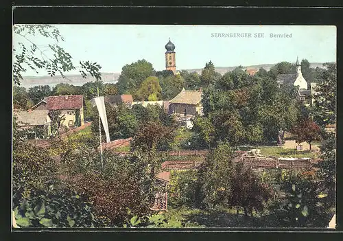 AK Bernried / Starnberger See, Teilansicht aus der Vogelschau