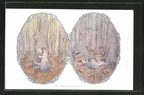 Künstler-AK Henriette Willebeek le Mair: The babes in the wood