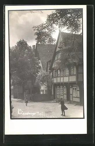 Foto-AK Soest, Strasse Am Grandweger Tor