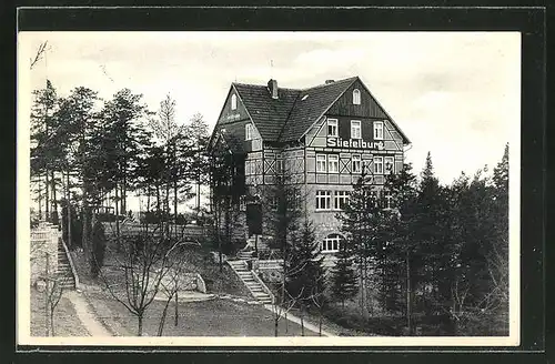 AK Nauendorf, Gasthaus Stiefelburg von Hans Hornung