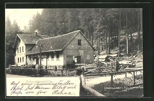 AK Friedrichroda, Gasthaus Schauenburgmühle