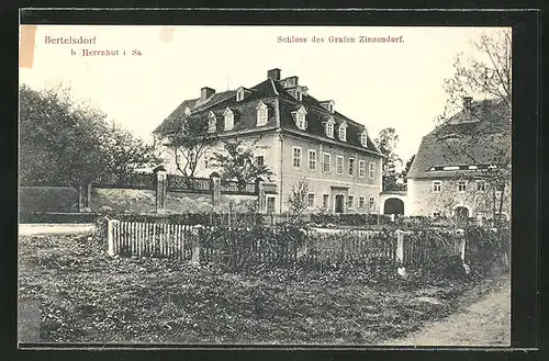 AK Bertelsdorf /Sa., Schloss des Grafen Zinzendorf