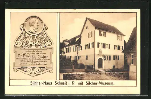 AK Schnait i. R., Silcher-Haus & Silcher-Museum