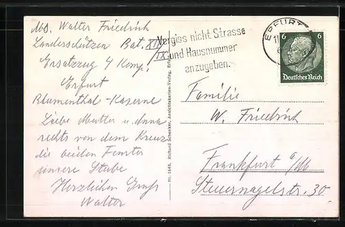 AK Erfurt, Blumenthal-Kaserne III /I.R. 71, Jenaer Strasse