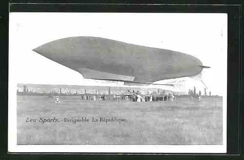 AK Les Sports, Dirigeable La République, Zeppelin