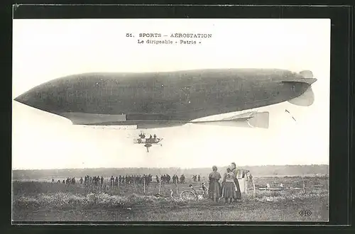 AK Sports-Aerostation, Le dirigeable "Patrie", Zeppelin