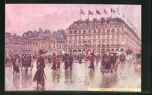 Künstler-AK Georges Stein: Paris, Le Palais-Royal