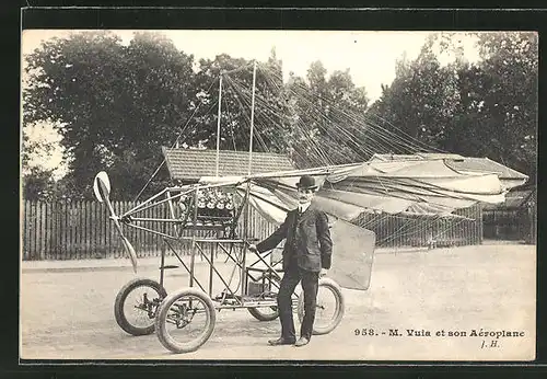 AK Flugzeug-Pioniere und ihre Maschinen, M. Vuia et son Aéroplane