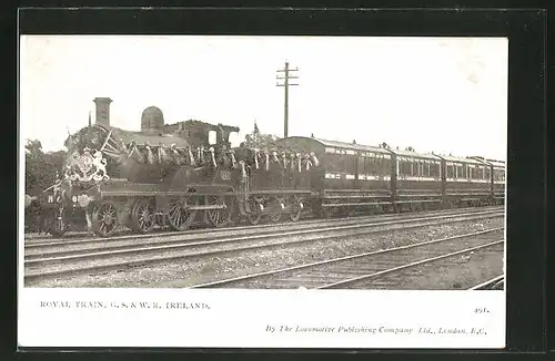 AK englische Eisenbahn, Royal Train, G. S. & W. R. Ireland