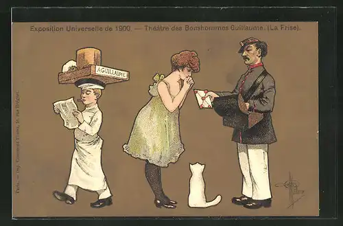 Künstler-AK Albert Guillaume: Paris, Exposition universelle de 1900, Theatre des Bonshommes Guillaume
