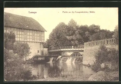AK Lemgo, Partie an der Langenbrücker Mühle