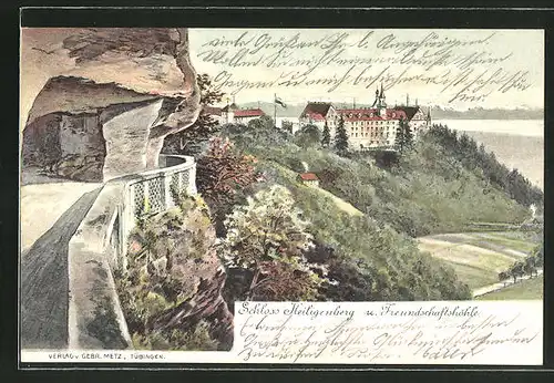 AK Heiligenberg, Schloss und Freundschaftshöhle