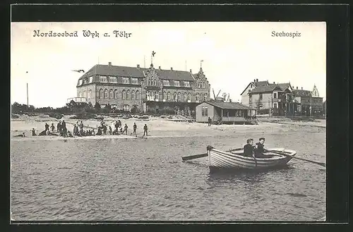AK Wyk a. Föhr, Blick auf das Hotel Seehospiz