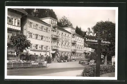 AK Herrenalb / Schwarzw., Hotel Sonne mit Schwarzwaldstube, Fam. Bienz-Hechinger