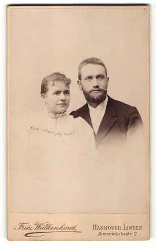Fotografie Fritz Walkenhorst, Hannover-Linden, Portrait bürgerliches junges Paar