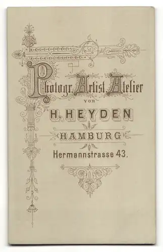 Fotografie H. Heyden, Hamburg, Edelmann im Anzug mit Hut - Melone