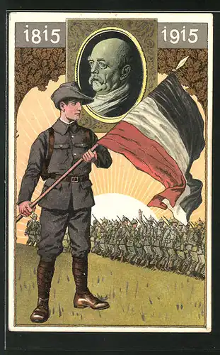 AK Zum 100. Geburtstag des Reichskanzlers Fürst Otto von Bismarck, Propaganda 1. Weltkrieg