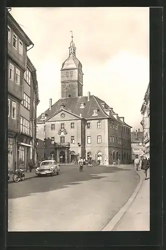 AK Bad Langensalza, Blick auf das Rathaus