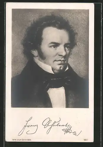 Künstler-AK Bildnis des Komponisten Franz Schubert