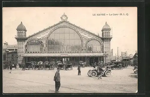 AK Le Havre, Bahnhof, la Gare H. L. Q.