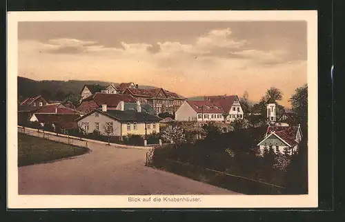 AK Bad Oeynhausen, Anstalt Wittekindshof, Blick auf die Knabenhäuser