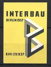 Reklamemarke Berlin, Ausstellung Interbau 1957, Rahmen - Messelogo