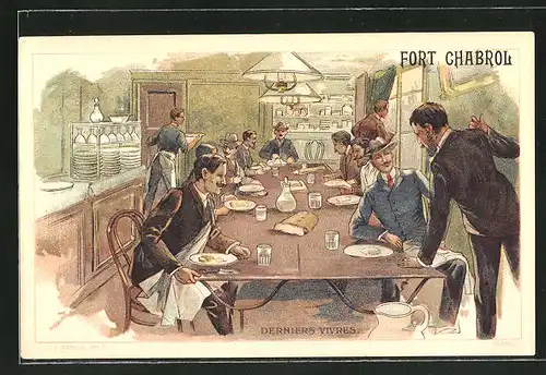 AK Paris, Fort Chaberol, Dernier Vivres, Belagerung von Fort Chabrol 1899, Antisemit Jules Guerin