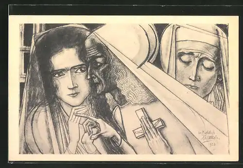 Künstler-AK Jan Toorop: De profetesse