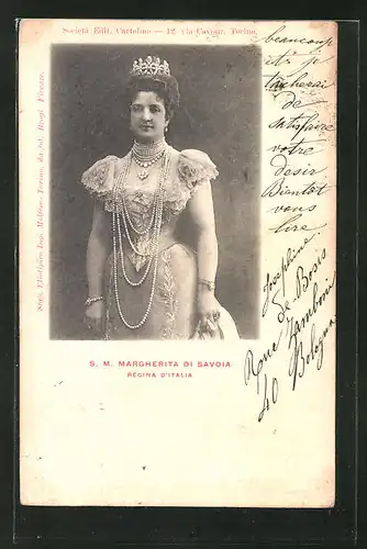 AK Margherita di Savoia, Regina d'Italia, Königin von Italien