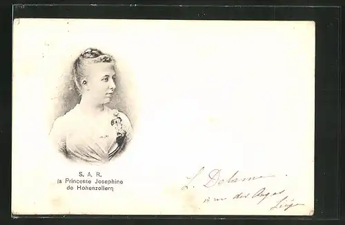 AK Prinzessin Josephine von Hohenzollern