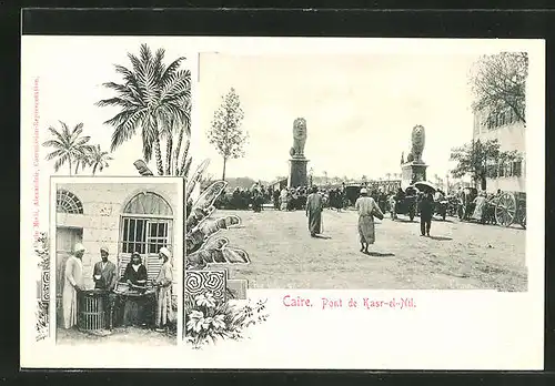 AK Caire, Pont de Kasr-el-Nil