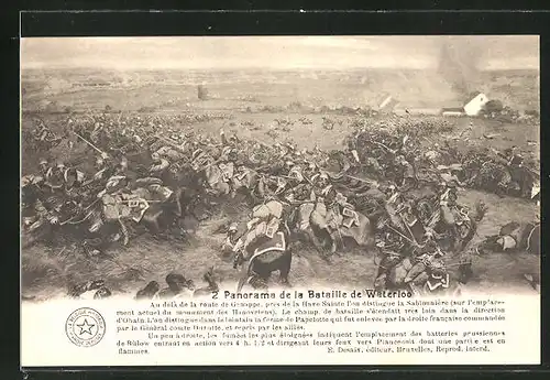 AK 2. Panorama der Schlacht von Waterloo, Befreiungskriege