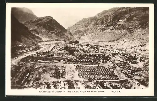 AK Afghanistan, Camp Ali Musjid in the late Afghan War 1919