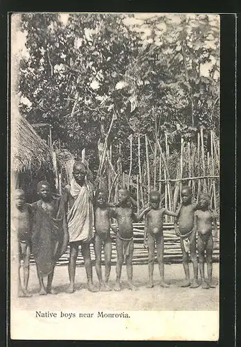 AK monrovia, Native boys