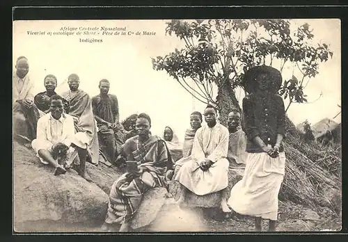 AK Nyasaland, Vicariat apostolique du Shire, Pere de la Cie de Marie, Indigenes