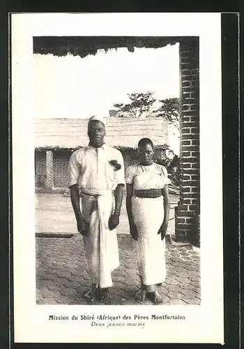 AK Malawi, Mission du Shire des Peres Montfortains, Deux jeunes maries