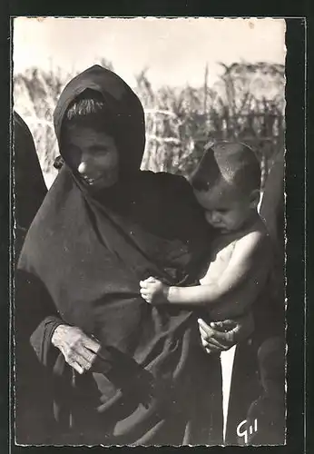 AK Mauritanie, Type de Femme, Frau mit Kind auf dem Arm