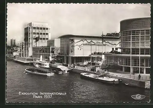 AK Paris, Exposition internationale 1937, Pavillons de Suisse et d'Italie