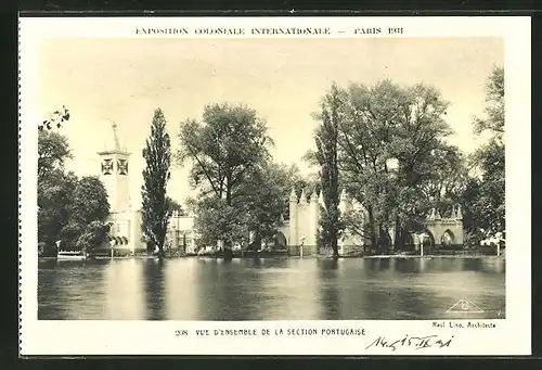 AK Paris, Exposition coloniale internationale 1931, Vue d'Ensemble de la Section Portugaise