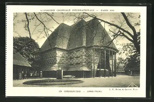 AK Paris, Exposition coloniale internationale 1931, Cameroun-Togo, Grand Palais (Boileau & Carriere, Archs.)