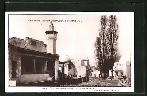AK Paris, Exposition coloniale internationale 1931, Section tunisienne, Le cafe maure