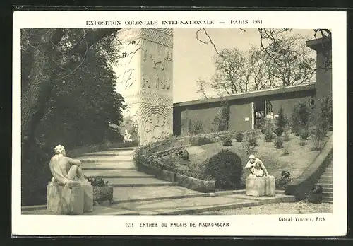 AK Paris, Exposition coloniale internationale 1931, Entree du Palais de Madagascar