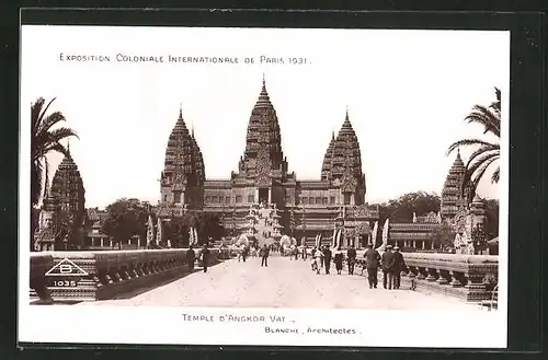 AK Paris, Exposition coloniale internationale 1931, Temple d'Angkor Vat