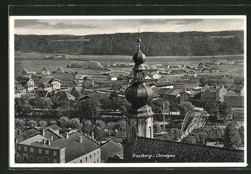 AK Trostberg i. Chiemgau, Teilansicht aus der Vogelschau