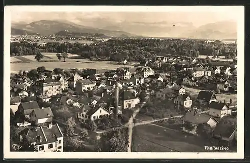 AK Freilassing, Gesamtansicht mit Bergen