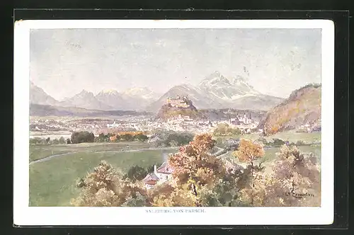 Künstler-AK Edward Theodore Compton: Salzburg von Parsch