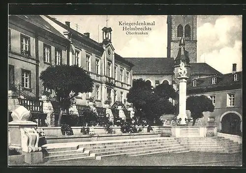AK Helmbrechts / Oberfranken, Ansicht des Kriegerdenkmals